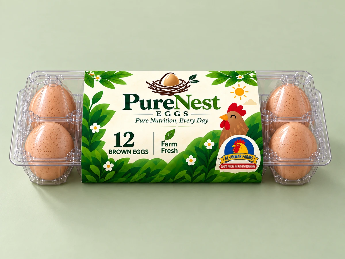 PureNest 12-pack of brown eggs