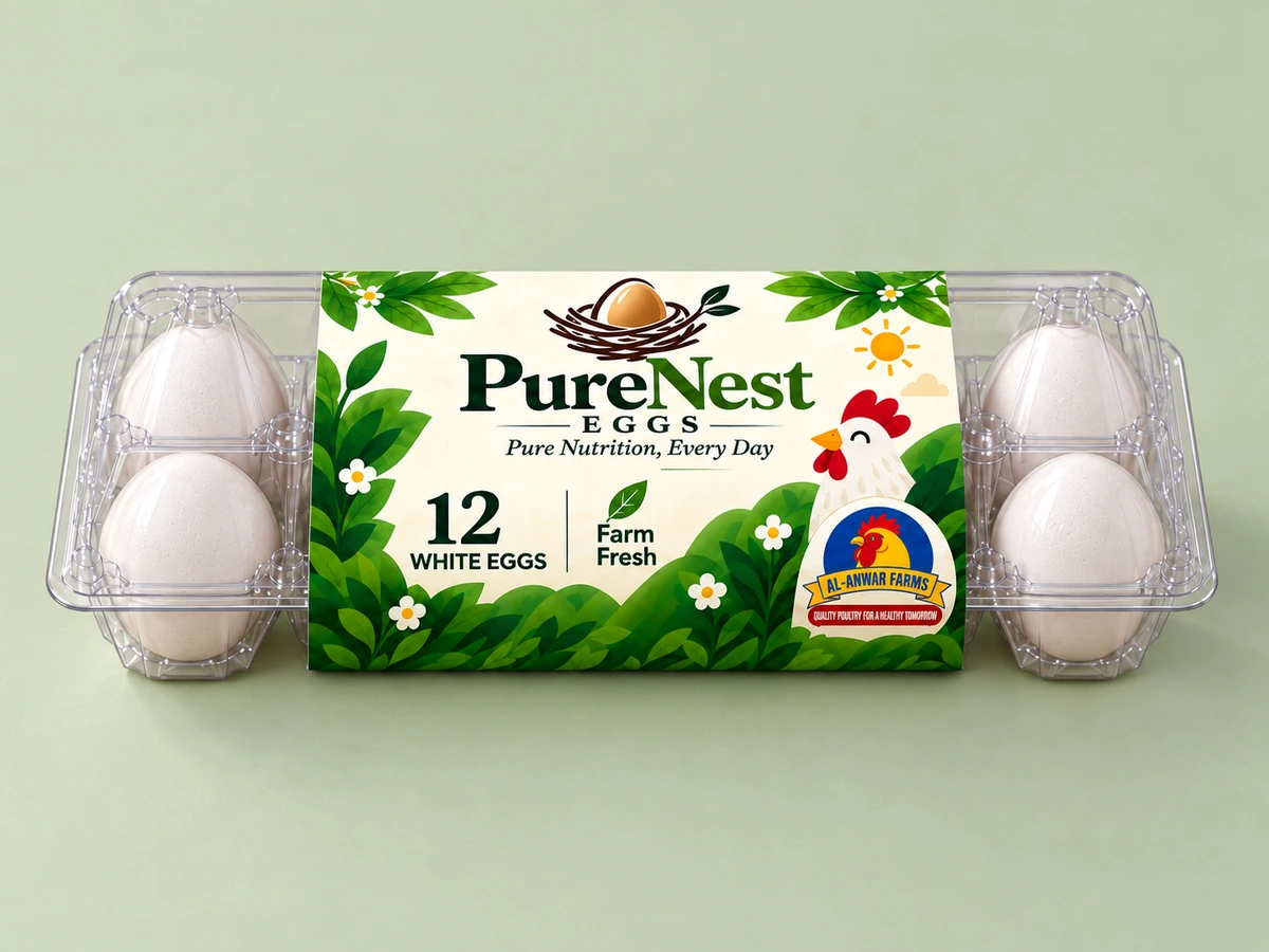 PureNest 12-pack of white eggs