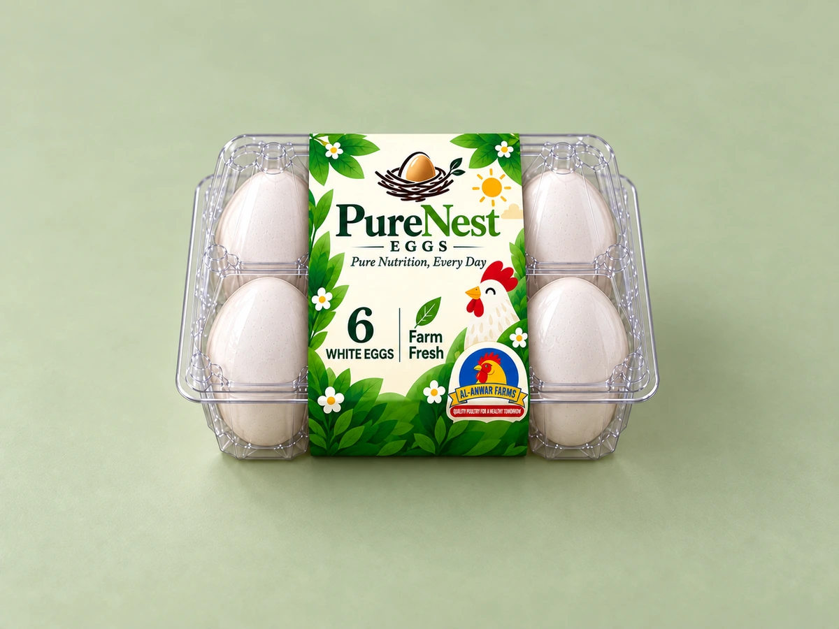 PureNest 6-pack of white eggs